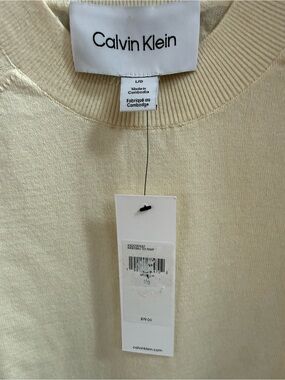 Calvin Klein Butter Yellow Knit Top